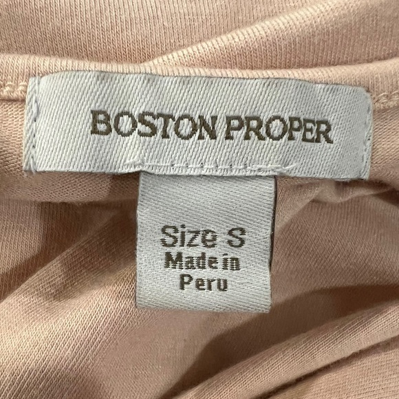 Boston Proper Women’s Flared Sleeve Top with Cinched Side Hem - Size S - Picture 6 of 7